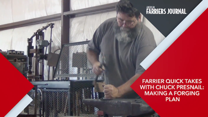 Farrier Quick Takes (Chuck Presnail): Making A Forging Plan